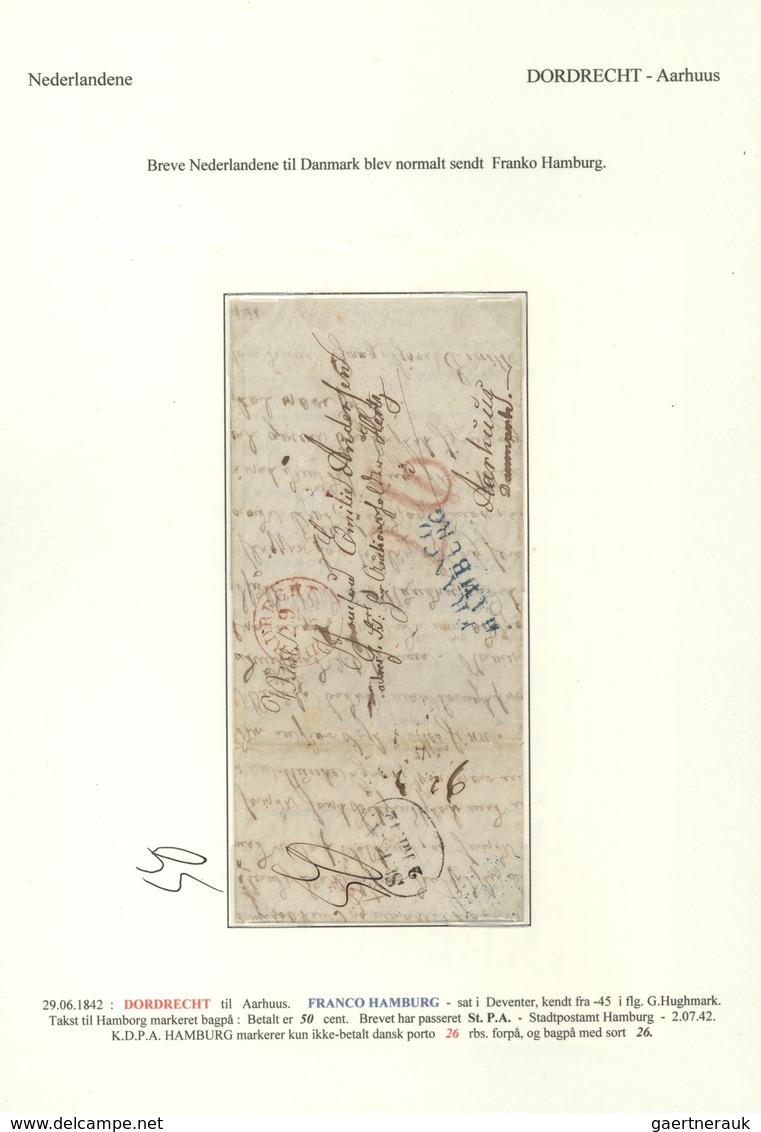 01116 Dänemark - Vorphilatelie: 1740-1869, Exhibition "gold" Collection In Three Folders With 170 Pre-phil - ...-1851 Prefilatelia