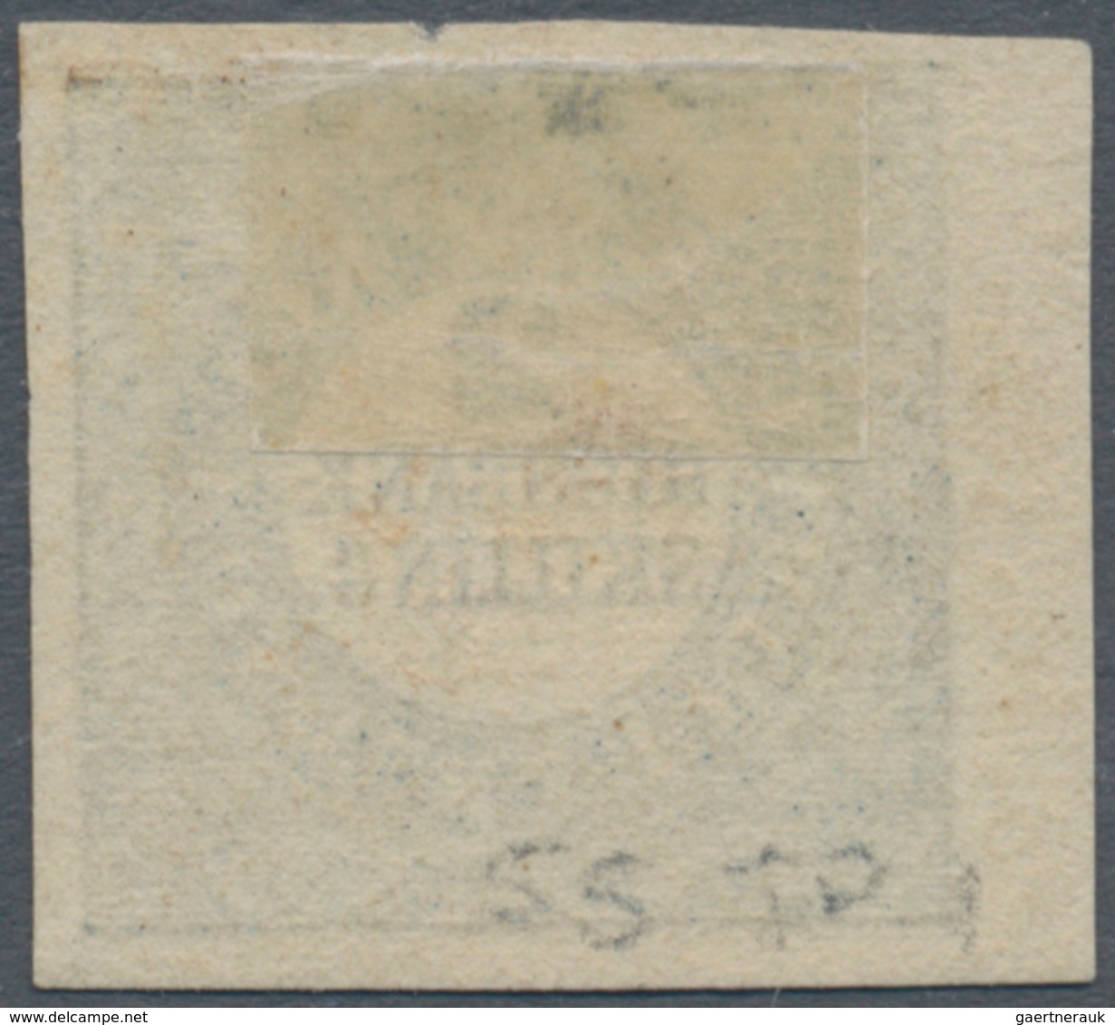 01117 Dänemark: 1851 2 Rigsbankskilling Greenish Blue, Ferslew PROOF, Plate I, Pos. 51, Type 1, Imperforat - Brieven En Documenten