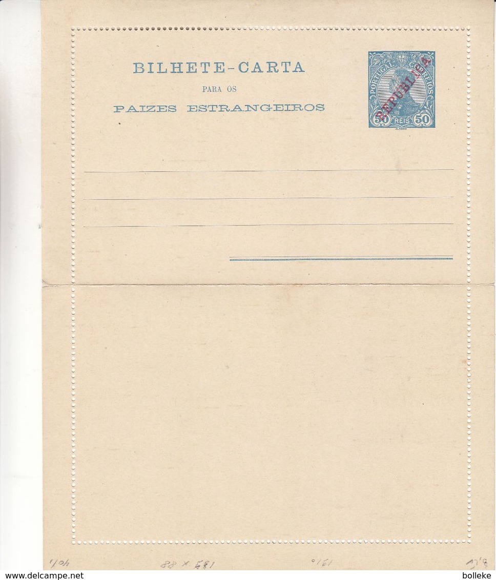 Portugal - Carte Postale De 1910 - Format 139 X 88 - Briefe U. Dokumente