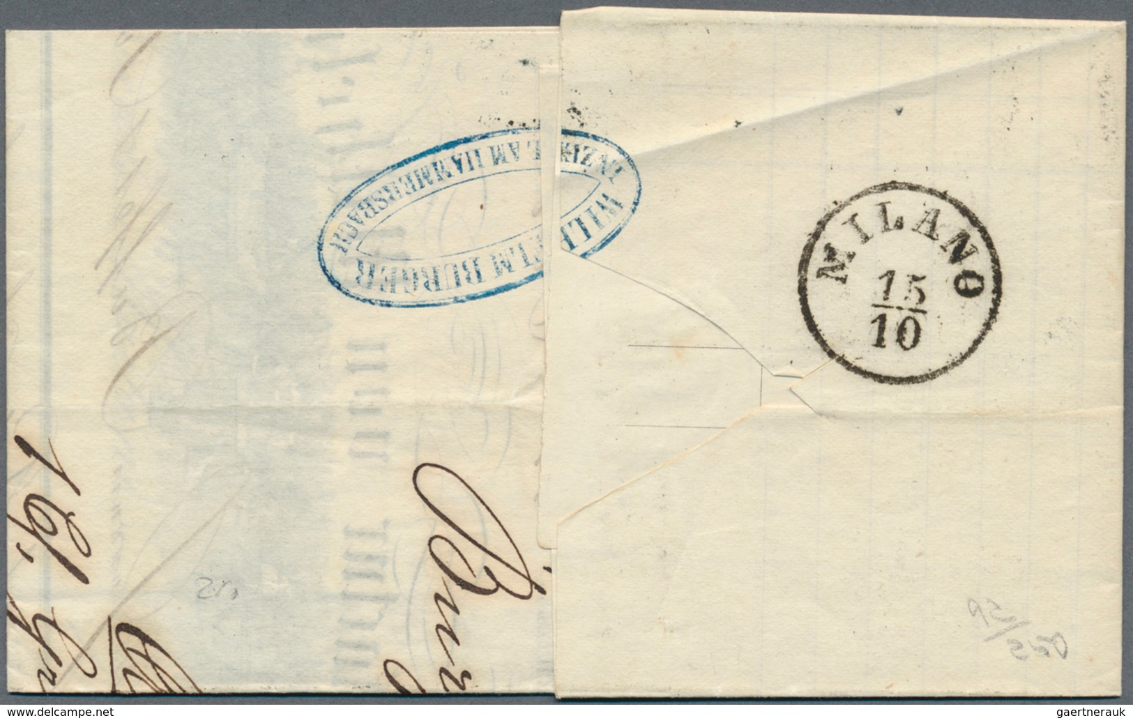 01129 Baden - Marken Und Briefe: 1851, Ziffern 9 Kr. Auf Lilarosa + 3 Kr. Auf Gelb Von "ZELL 11 OKT." über - Andere & Zonder Classificatie