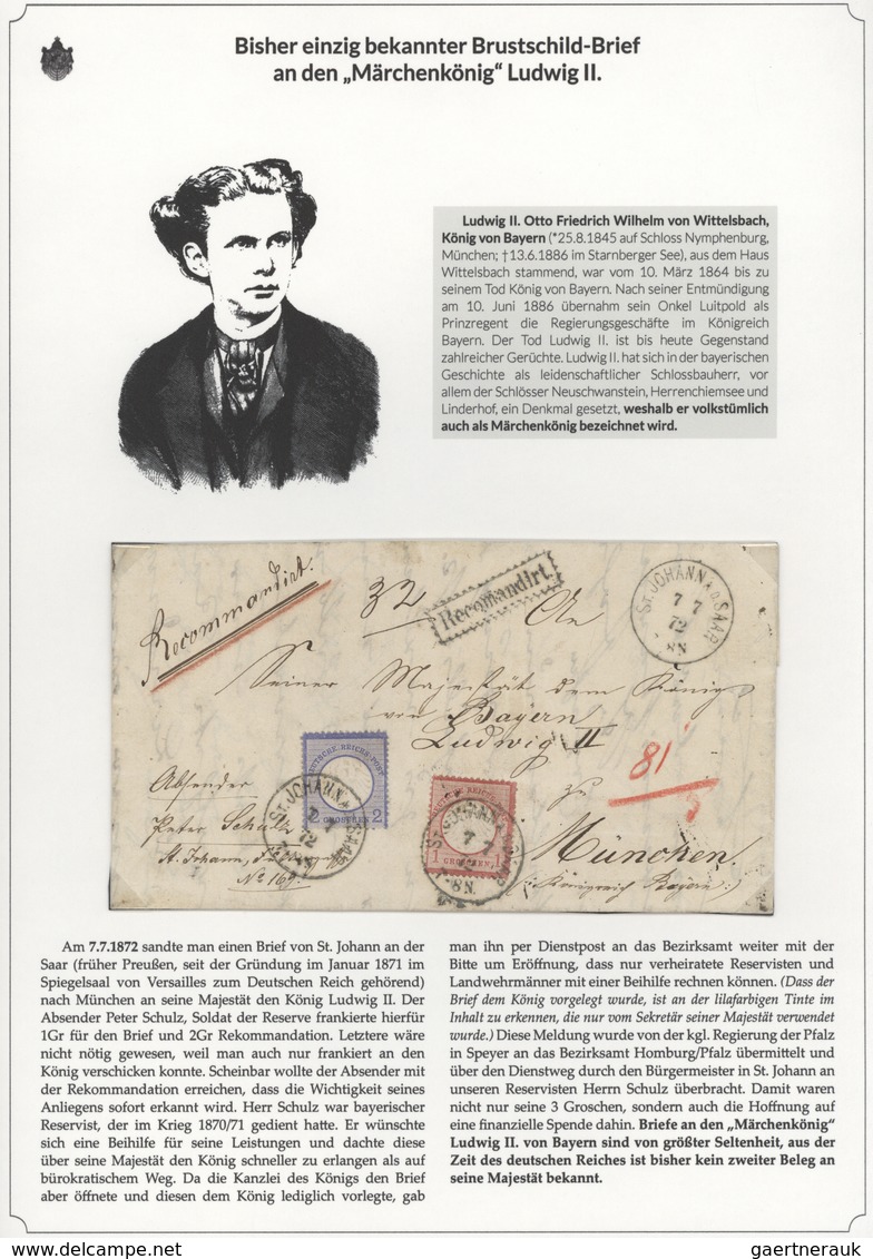 01142 Bayern - Marken und Briefe: 1806/1875 EINMALIGE AUSSTELLUNGS-SAMMLUNG: BAYERISCHE BRIEFPOST IM SPIEG