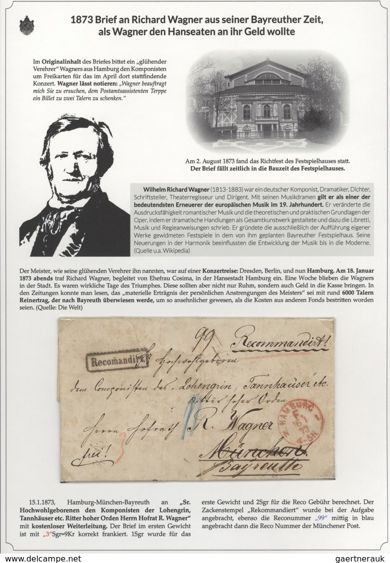 01142 Bayern - Marken und Briefe: 1806/1875 EINMALIGE AUSSTELLUNGS-SAMMLUNG: BAYERISCHE BRIEFPOST IM SPIEG