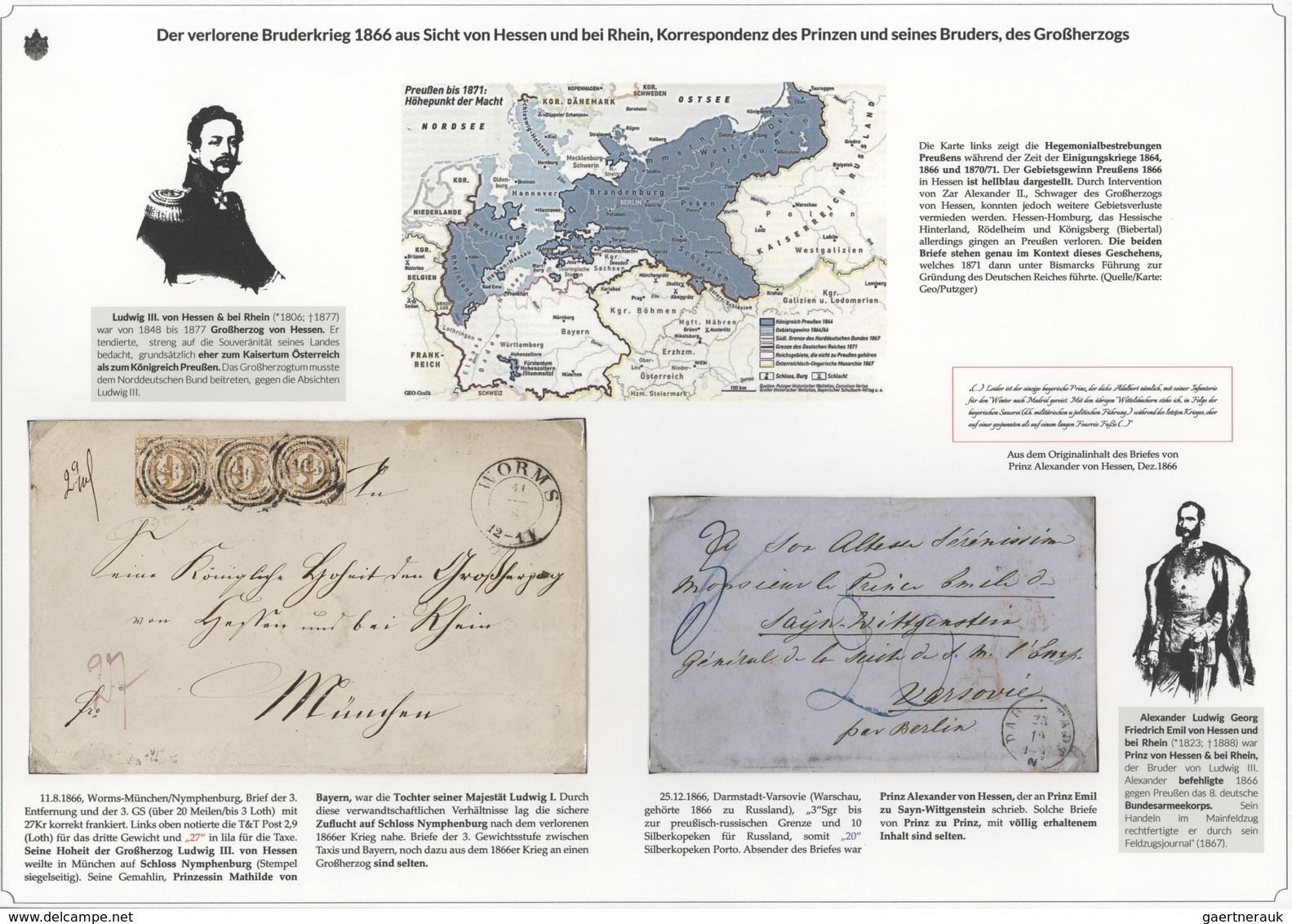 01142 Bayern - Marken und Briefe: 1806/1875 EINMALIGE AUSSTELLUNGS-SAMMLUNG: BAYERISCHE BRIEFPOST IM SPIEG