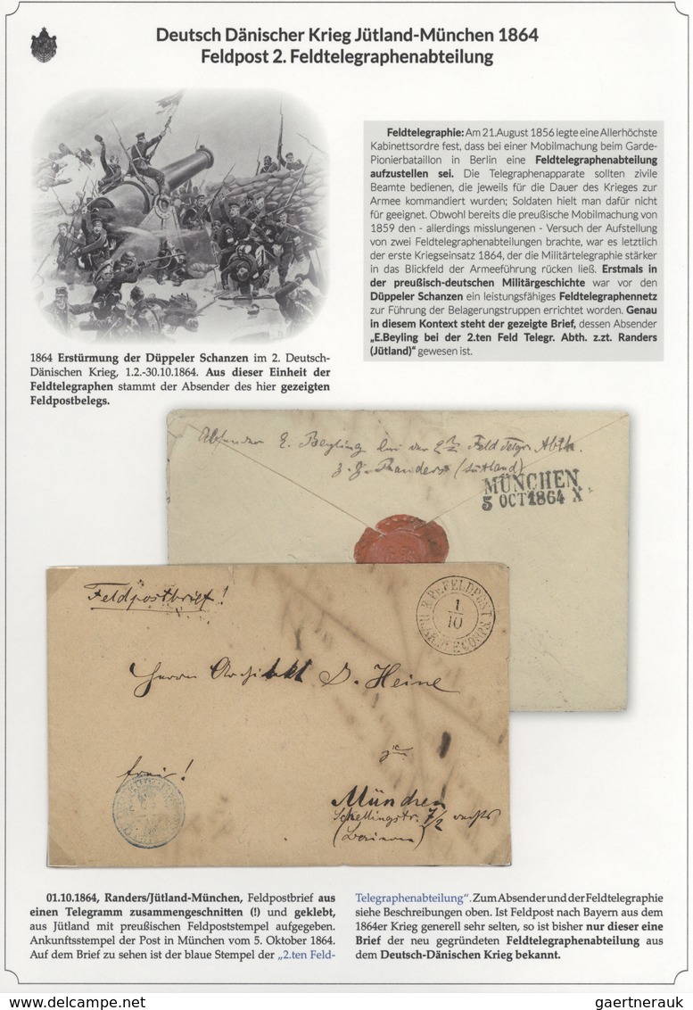 01142 Bayern - Marken und Briefe: 1806/1875 EINMALIGE AUSSTELLUNGS-SAMMLUNG: BAYERISCHE BRIEFPOST IM SPIEG