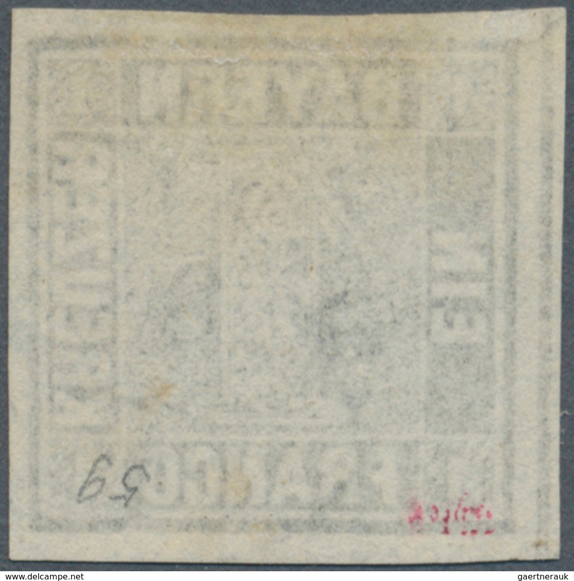 01152 Bayern - Marken Und Briefe: 1849, Schwarzer Einser 1 Kr. Schwarz, Platte 1 Mit Zartem Seltenem Finge - Autres & Non Classés