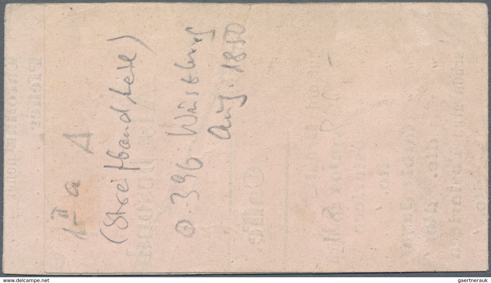 01167 Bayern - Marken Und Briefe: 1849, Schwarzer Einser 1 Kr. Schwarz, Platte 1 Auf Kleinem Drucksachente - Autres & Non Classés