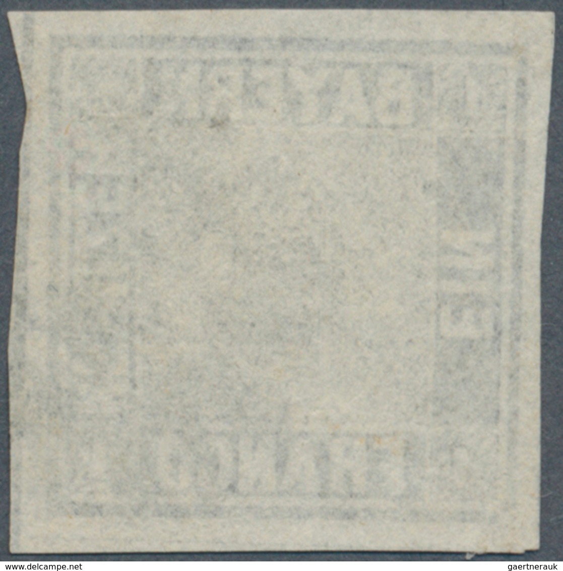 01173 Bayern - Marken Und Briefe: 1849, Schwarzer Einser 1 Kr. Schwarz, Platte 1 Mit Plattenfehler: Abgesc - Other & Unclassified