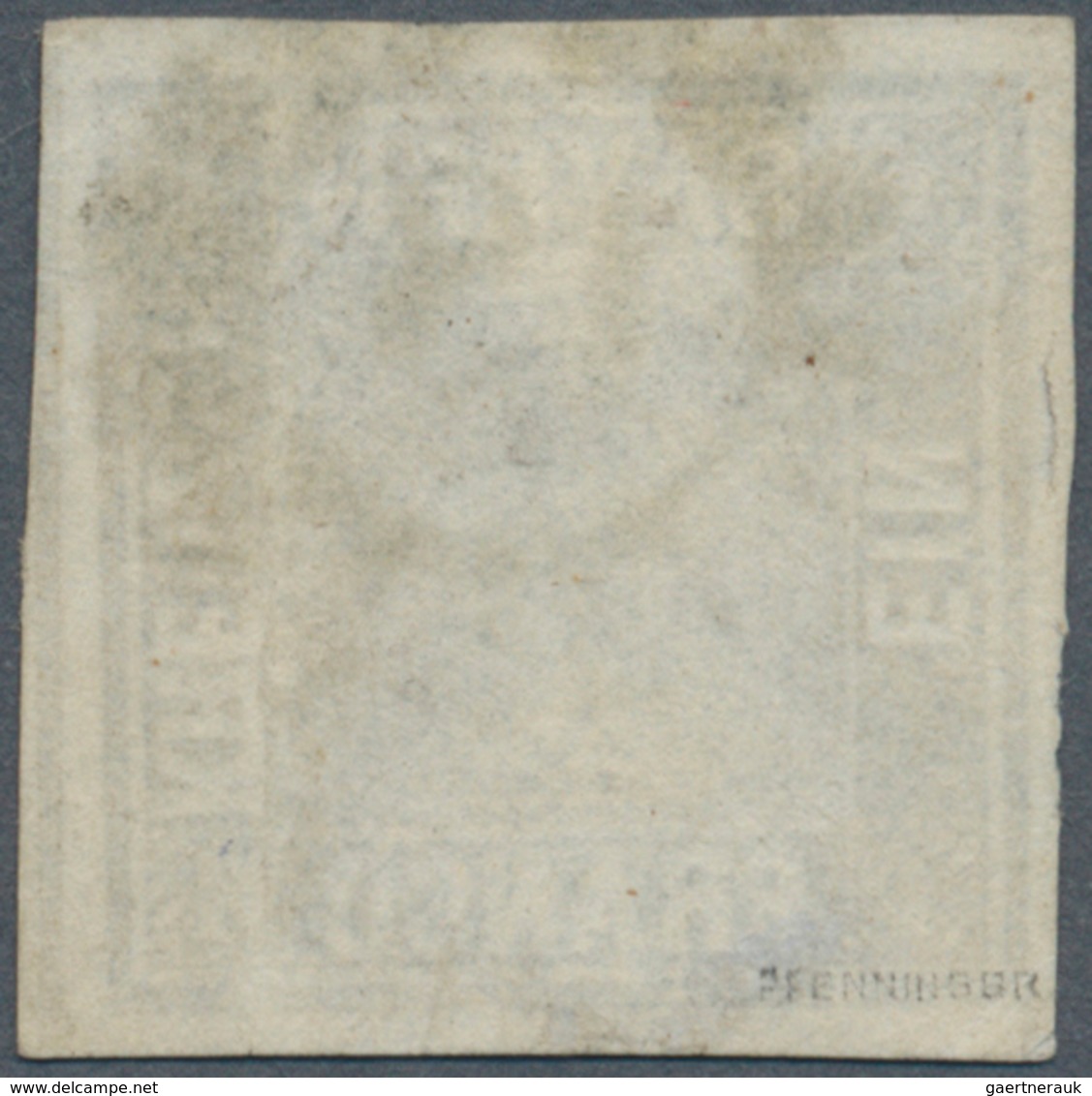 01179 Bayern - Marken Und Briefe: 1849, Schwarzer Einser 1 Kr. Schwarz, Platte 2 Mit GMR "18", Farbfrische - Other & Unclassified