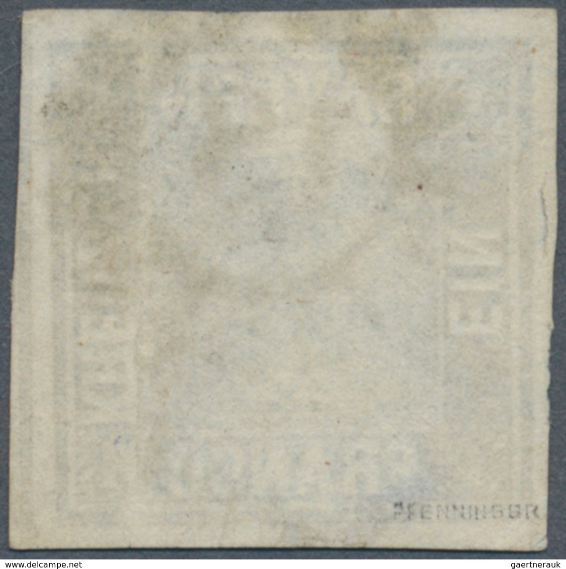 01179 Bayern - Marken Und Briefe: 1849, Schwarzer Einser 1 Kr. Schwarz, Platte 2 Mit GMR "18", Farbfrische - Autres & Non Classés