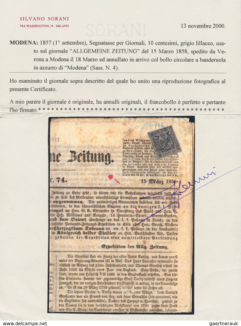 01204 Bayern - Besonderheiten: 1858 Augsburger "Allgemeine Zeitung" Vom 15. März 1858, Verschickt Nach Ver - Autres & Non Classés