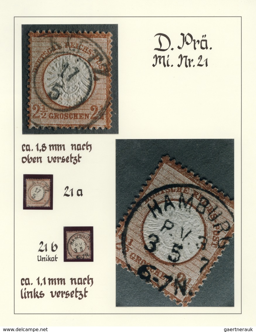 01256 Deutsches Reich - Brustschild: 1872/1875, BRUSTSCHILD-DOPPELPRÄGUNGEN, die größte existierende Samml