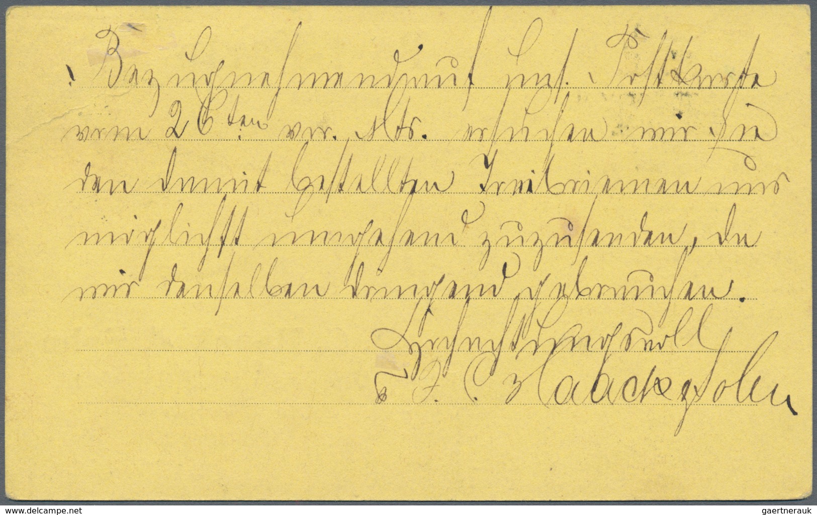 01260 Deutsches Reich - Brustschild: 1873, 1/3 Gr Grün, Entwertet Mit K2 REHNA, 24/1, Einzelfrankatur Auf - Ongebruikt