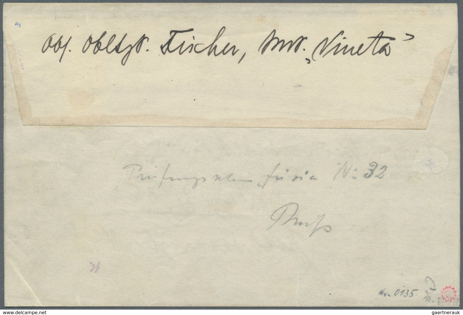 01268 Deutsches Reich - Germania: 1901: 3 Pf. Auf 5 Pfg., Sogn. "Vineta-Provisorium", Auf Linker Hälfte Ei - Unused Stamps