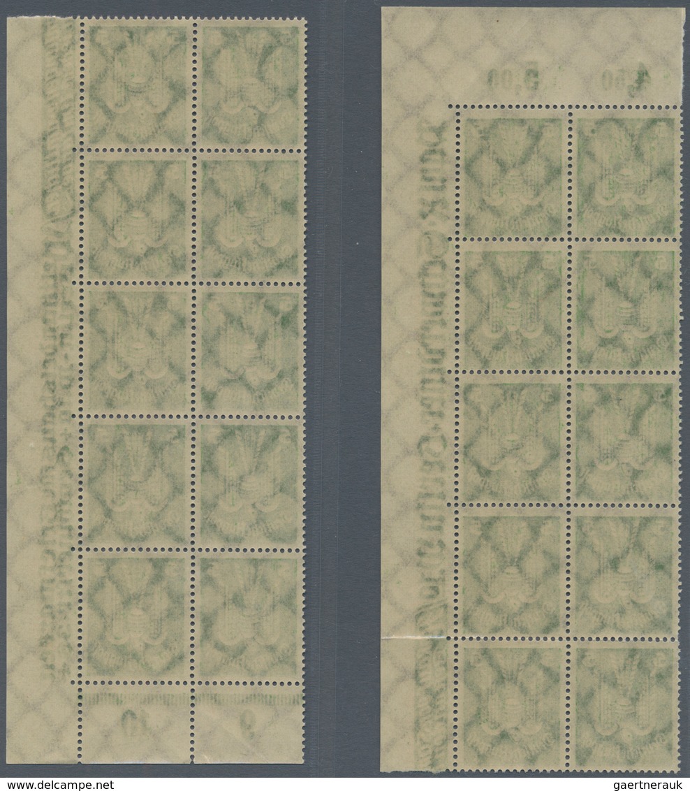 01274 Deutsches Reich - Weimar: 1924. Flugpost Holztaube (IV): 20 komplette, postfrische Sätze, in Einheit