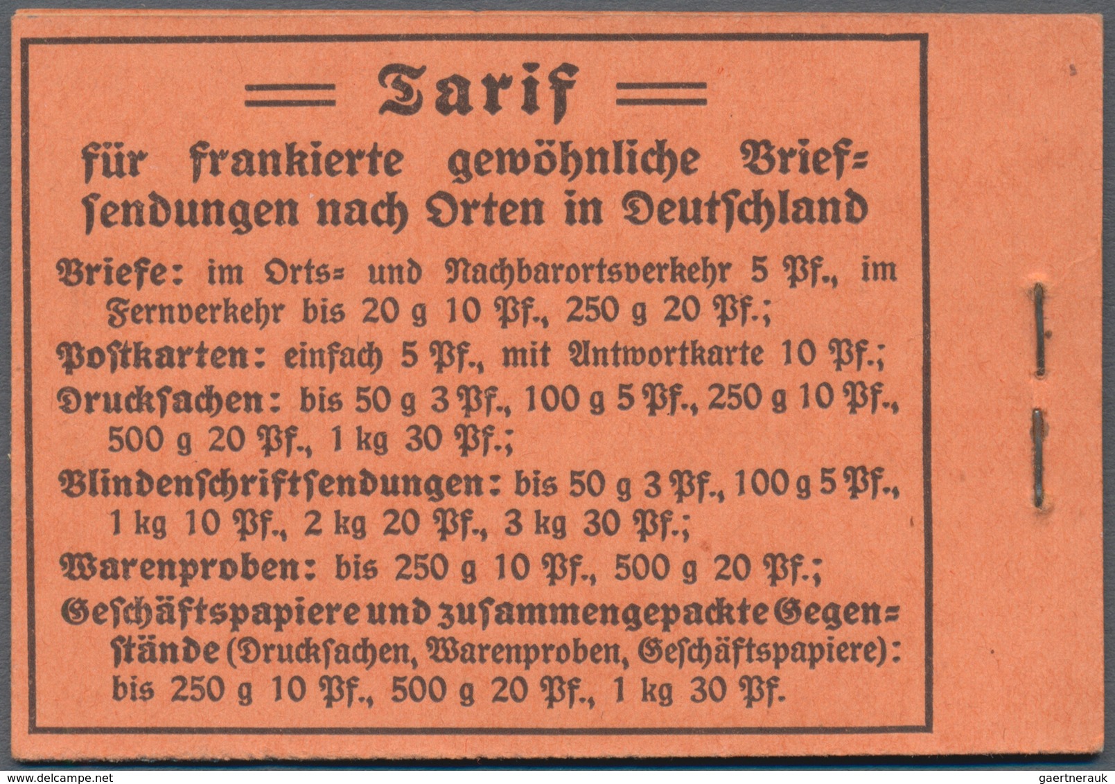 01280 Deutsches Reich - Markenheftchen: 1913, Germania-Markenheftchen Zu 2 Mark, Friedensdruck, Drei Versc - Booklets