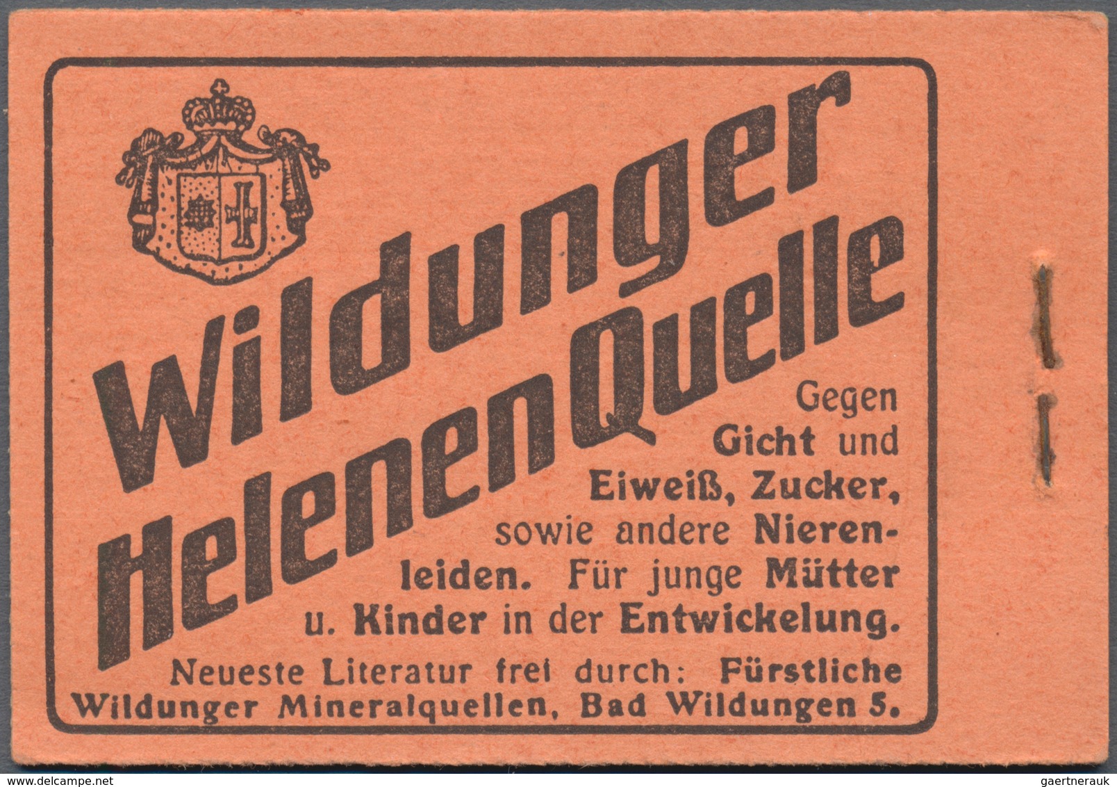 01280 Deutsches Reich - Markenheftchen: 1913, Germania-Markenheftchen Zu 2 Mark, Friedensdruck, Drei Versc - Carnets