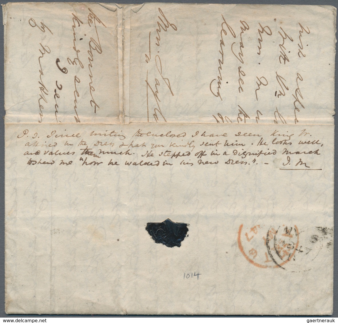 01296 Deutsche Kolonien - Kamerun - Besonderheiten: 1847, Der Wohl Früheste Bekannte Brief Aus Diesem Gebi - Kamerun
