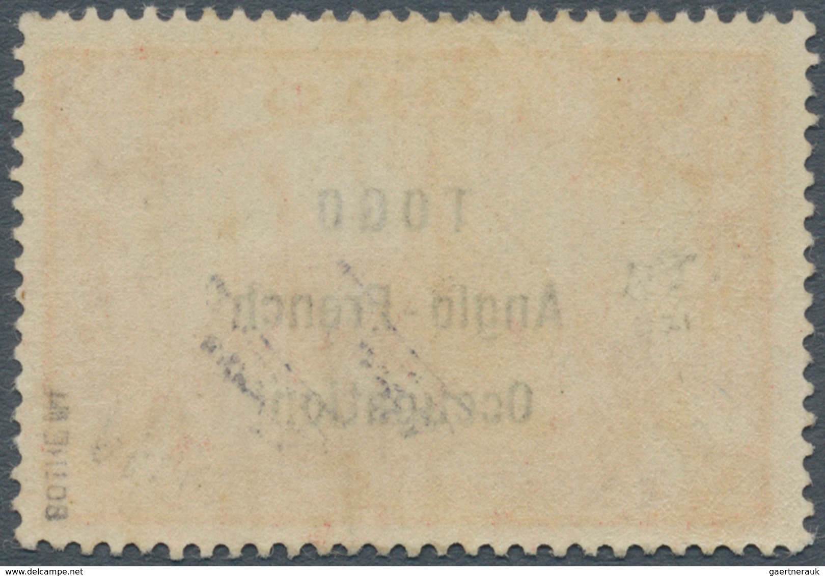 01304 Deutsche Kolonien - Togo - Britische Besetzung: 1914: 1 Mark Rot, Ungebrauchtes Exemplar Mit Vollem - Togo