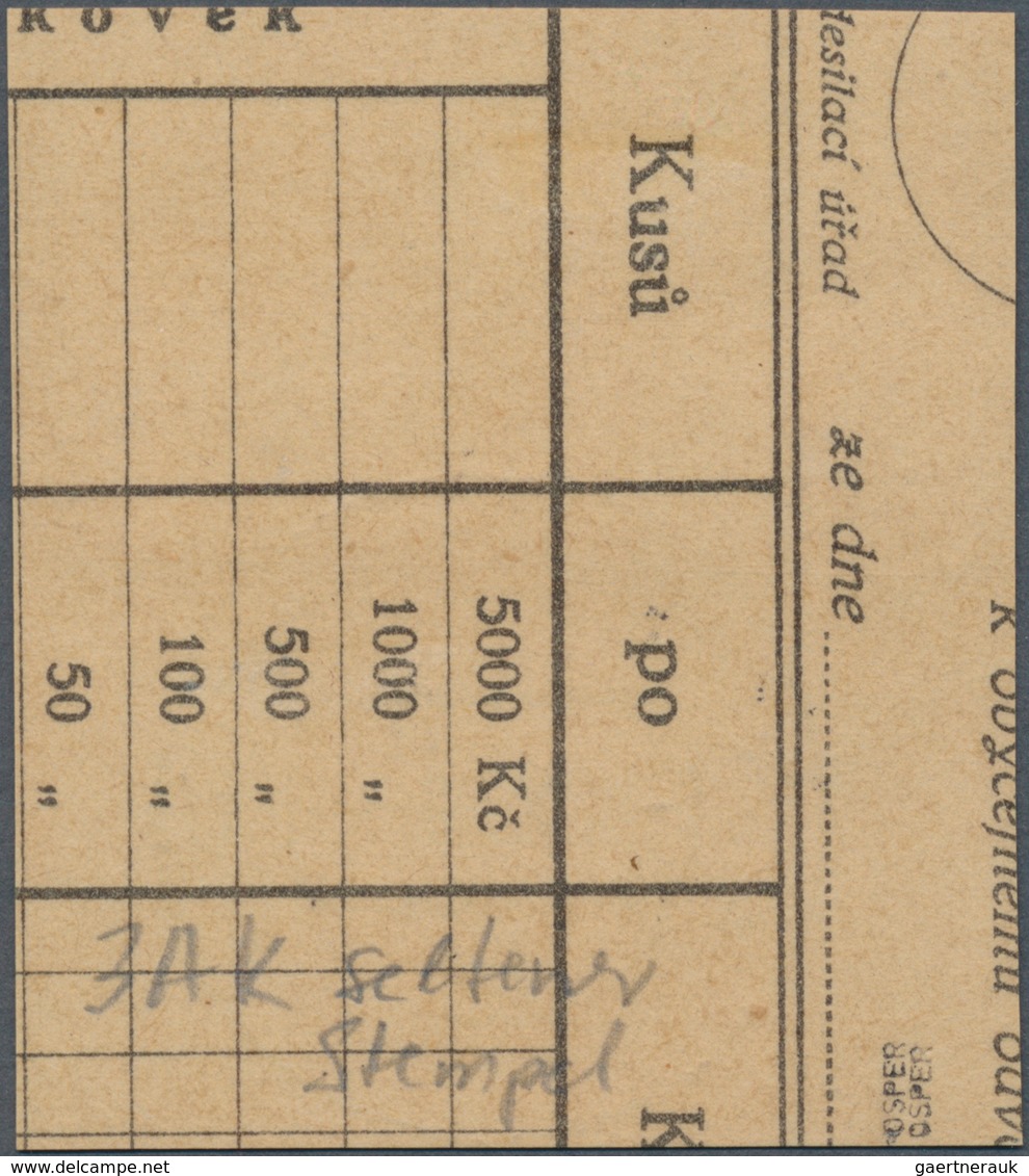 01322 Sudetenland - Karlsbad: 1938, 20 H. Im Waagerechten Paar, Dabei Einmal Mit KOPFSTEHENDEM Aufdruck ''K - Région Des Sudètes