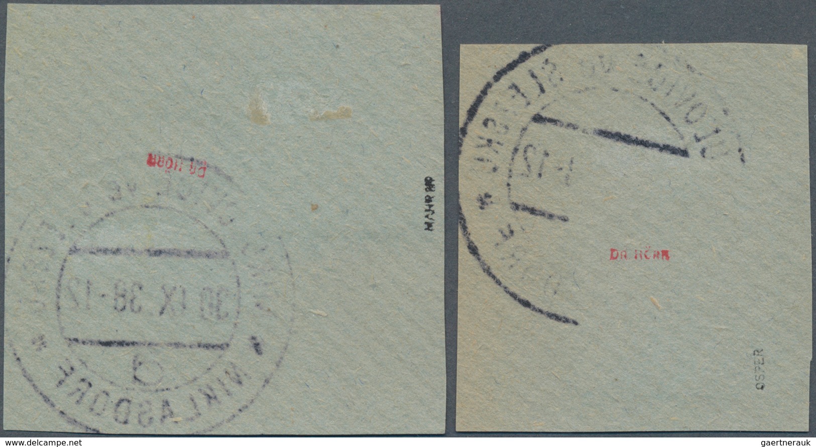 01350 Sudetenland - Niklasdorf: 1938, Freimarke Wappen Mit Handstempelaufdruck 2 Kc. Auf 40 H. Dunkelrotbr - Sudetenland