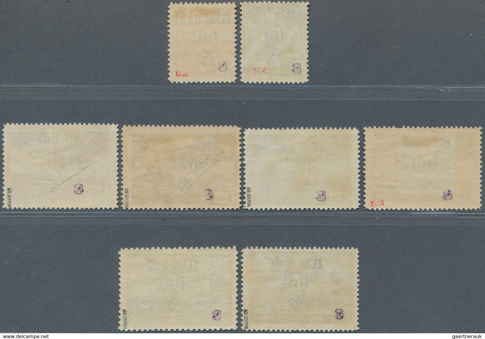 01359 Sudetenland - Reichenberg: 1938, Flugpostmarken 50 H Bis 20 Kc, Kompleter Satz In Ungebrauchter Erha - Sudetenland
