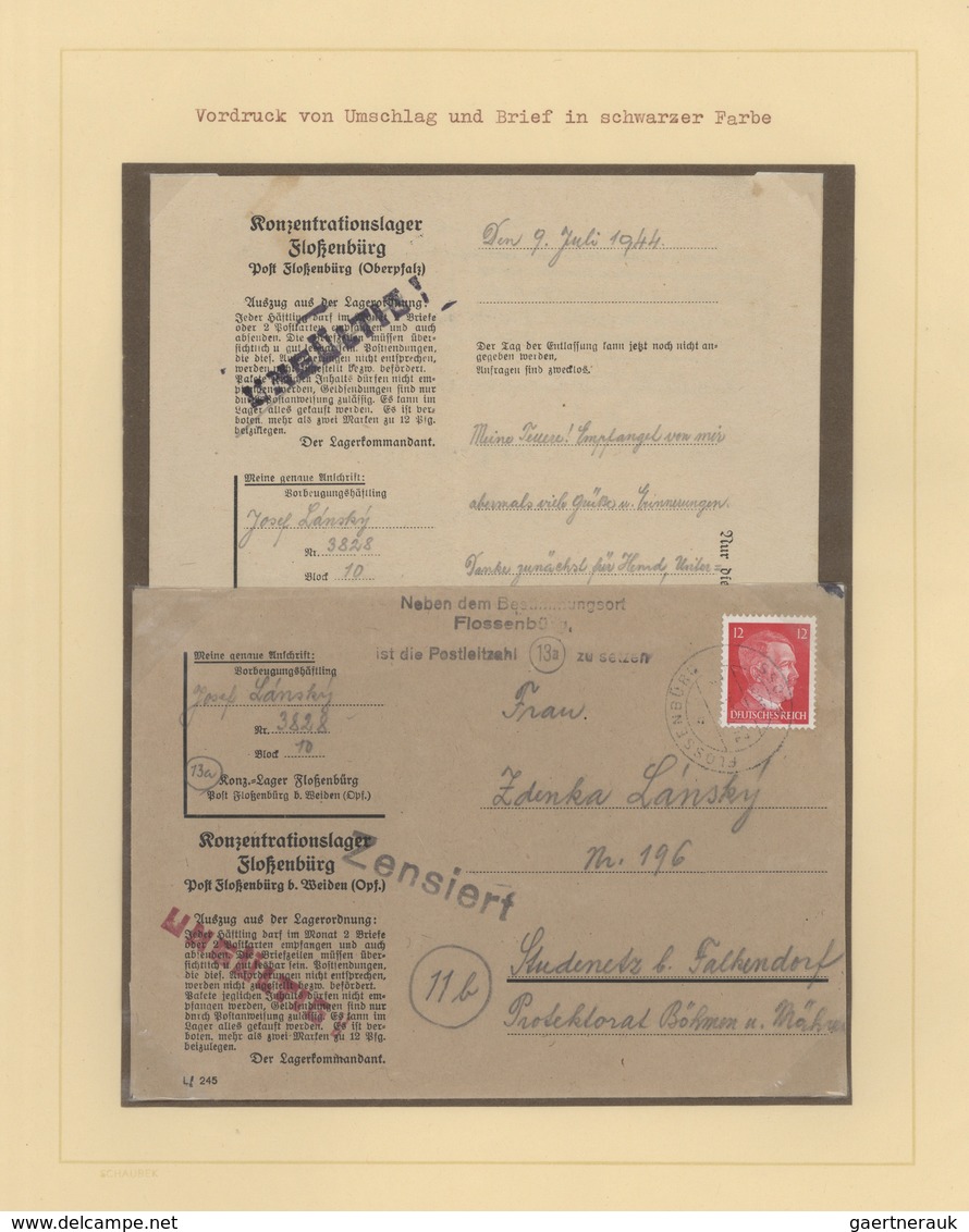 01416 KZ-Post: 1933/1945, DIE LANDROCK SAMMLUNG, Sehr Gehaltvolle Ausstellungs-Sammlung Mit über 200 Beleg - Covers & Documents