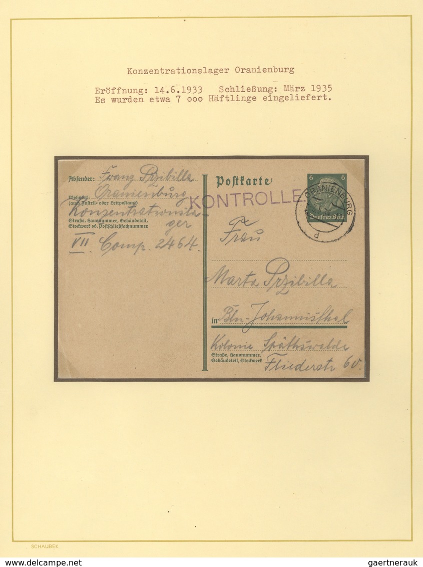 01416 KZ-Post: 1933/1945, DIE LANDROCK SAMMLUNG, Sehr Gehaltvolle Ausstellungs-Sammlung Mit über 200 Beleg - Brieven En Documenten