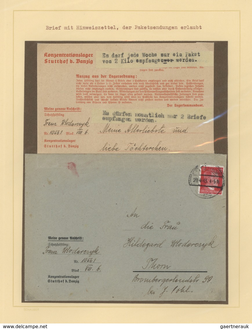 01416 KZ-Post: 1933/1945, DIE LANDROCK SAMMLUNG, sehr gehaltvolle Ausstellungs-Sammlung mit über 200 Beleg