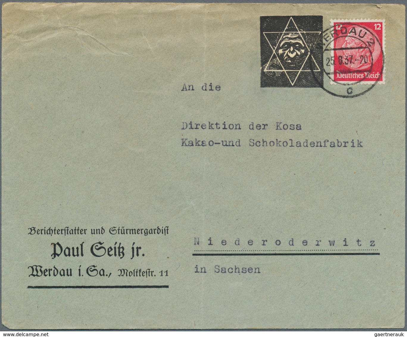 01417 KZ-Post: 1933/1945, Sehr Umfangreicher Und Detaillierter Sammlungsbestand Mit Ca. 260 Belegen Im Bri - Brieven En Documenten