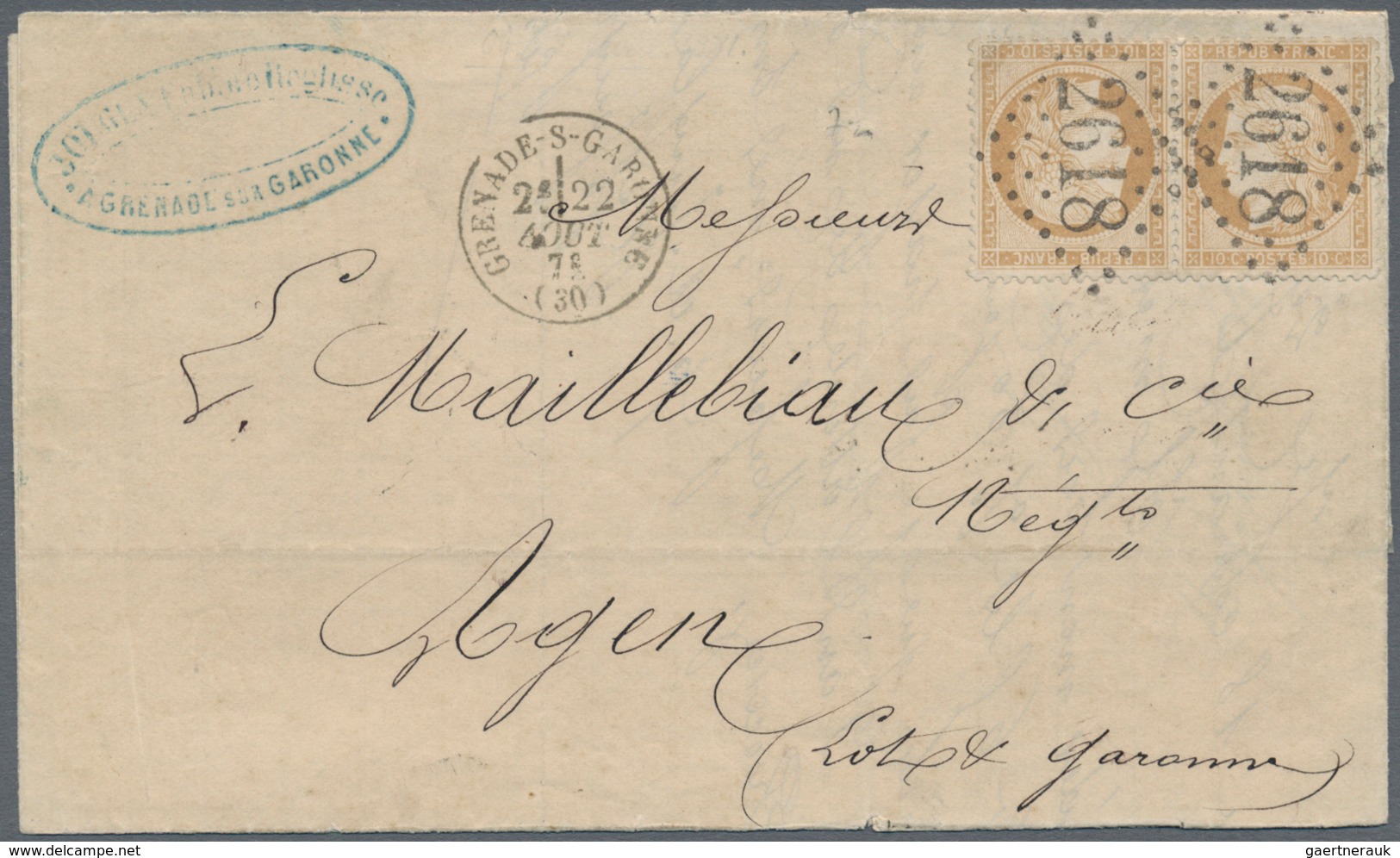 01436 Frankreich: 1849-1870's "FRENCH POSTAL HISTORY": Collection Of More Than 30 Special, Attractive, Sca - Gebraucht