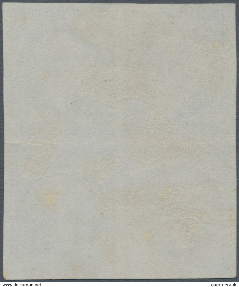 01463 Frankreich: 1853, Empire Nd 25c. Blue, Block Of Four, Bright Colour And Full Margins All Around, Unu - Gebruikt