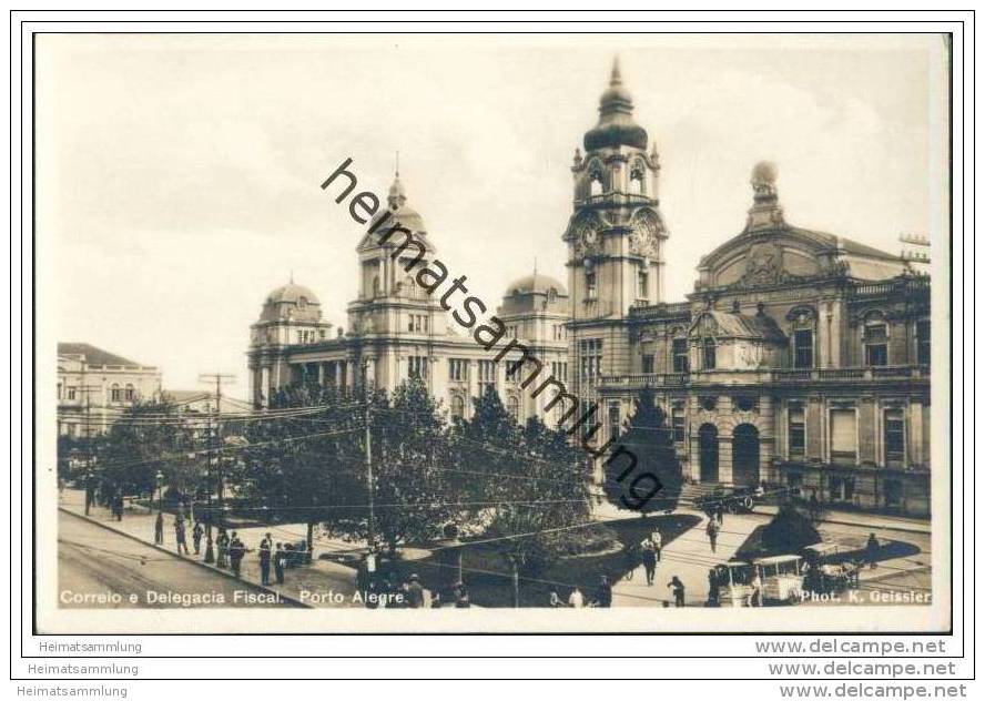 Porto Alegre - Correio E Delegacia Fiscal - Foto-AK 30er Jahre - Porto Alegre