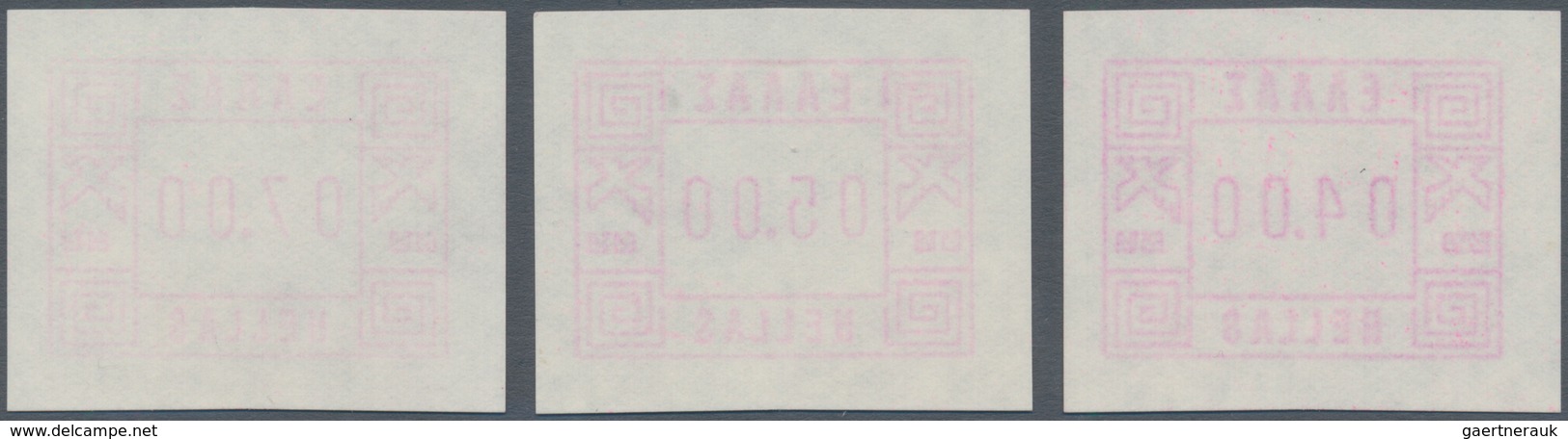 01500 Griechenland: 1979, (ATM Piloting Issue). One Of The Very First ATM Issues In The World That Has Bee - Lettres & Documents