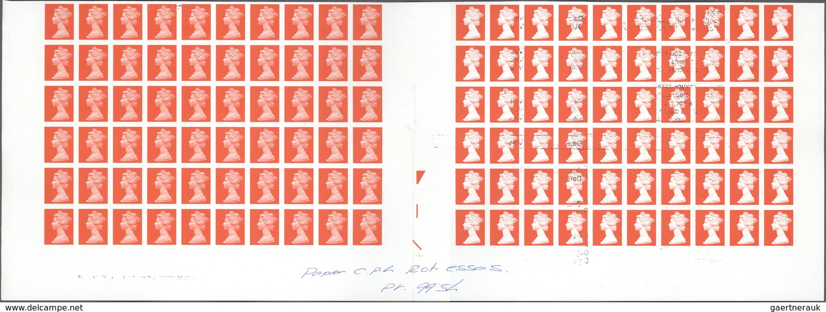 01512 Großbritannien - Machin: 1997, Imperforated Proof In Issued Design On Gummed Paper, Brick Red, Witho - Machins