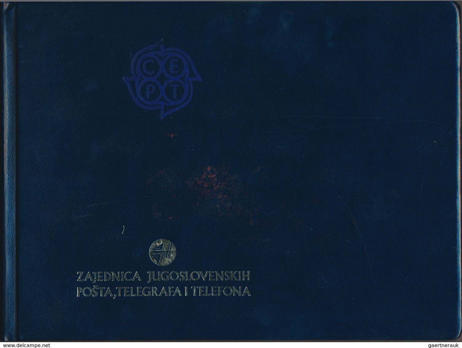 01524 Jugoslawien: 1980, Europa-Cept (Antique Coin/Tito), Presentation Book With Blue Hard Cover, Comprisi - Brieven En Documenten