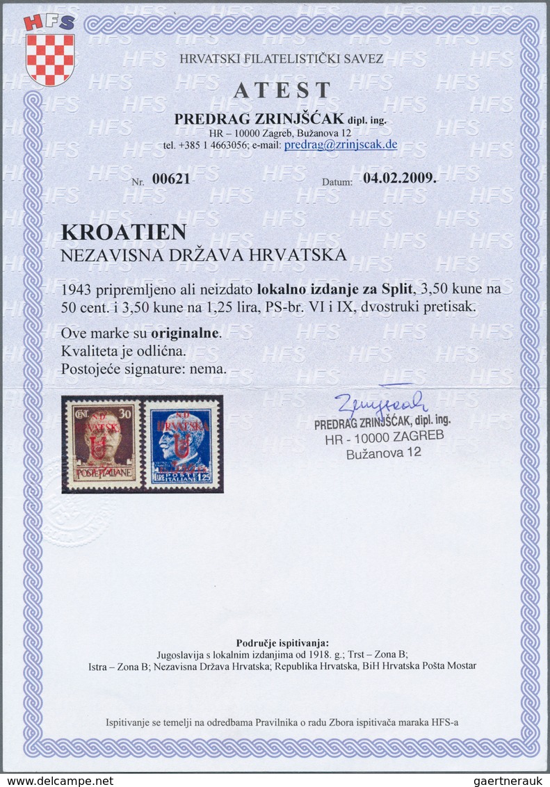 01530 Jugoslawien - Volksrepubliken 1945: Serbien: 1944, Postage Stamps From Senta, Stamps From Hungary Wi - Servië