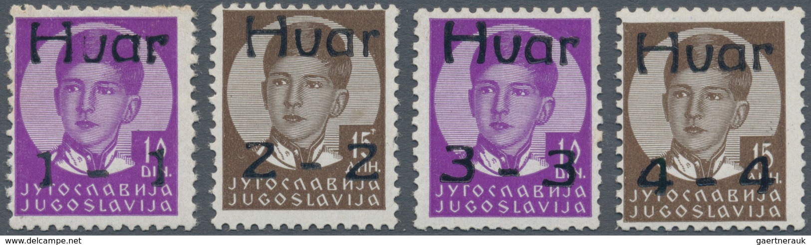 01534 Kroatien - Besonderheiten: 1944, 6 Jun, German Occupation Of Hvar (Lesina), Overprints On Yugoslavia - Kroatië