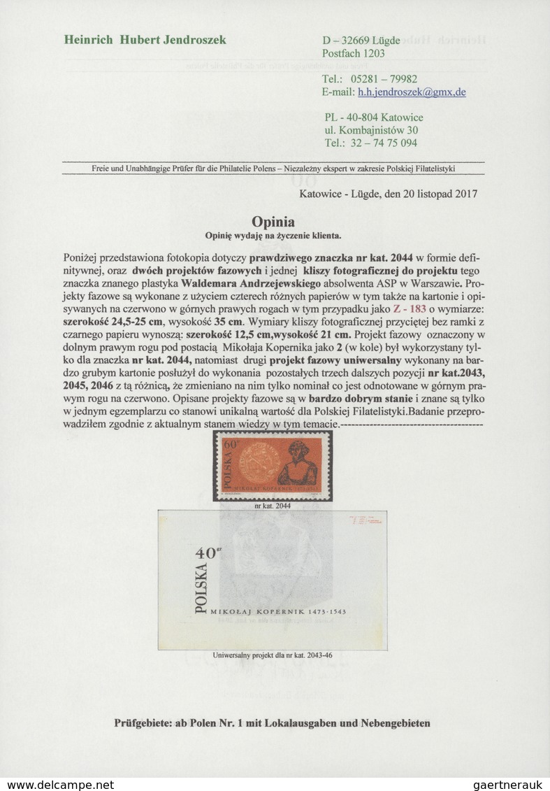 01565 Polen: 1972: 500th Anniversary of the Birth of Nicolaus Copernikus and Philatelic World Exposition P