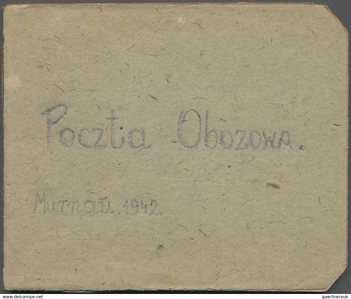01578 Polen - Lagerpost: Murnau: 1945: Stamp Booklet Of The Polish Post In The OFLAG Murnau, 18 Pages With - Other & Unclassified