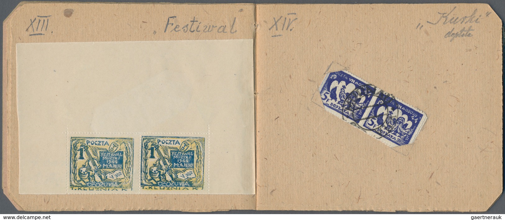 01578 Polen - Lagerpost: Murnau: 1945: Stamp booklet of the Polish Post in the OFLAG Murnau, 18 pages with