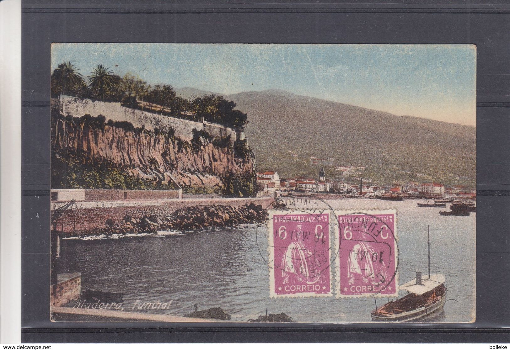 Madeire - Portugal - Carte Postale De 1921 - Imprimé - Oblit Funchal - Exp Verss La Hestre - Vue De Funchal - Briefe U. Dokumente