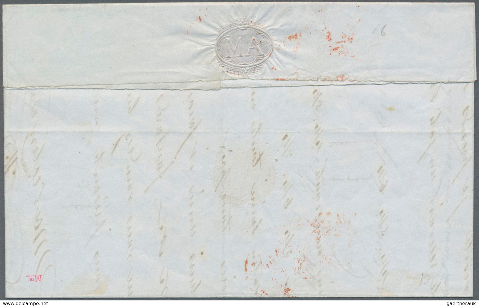 01611 Schweiz - Genf: 1846 'Großer Adler' 5 C. Schwarz/gelbrün Als Einzelfrankatur Auf Lokalbrief Von Genf - 1843-1852 Federale & Kantonnale Postzegels