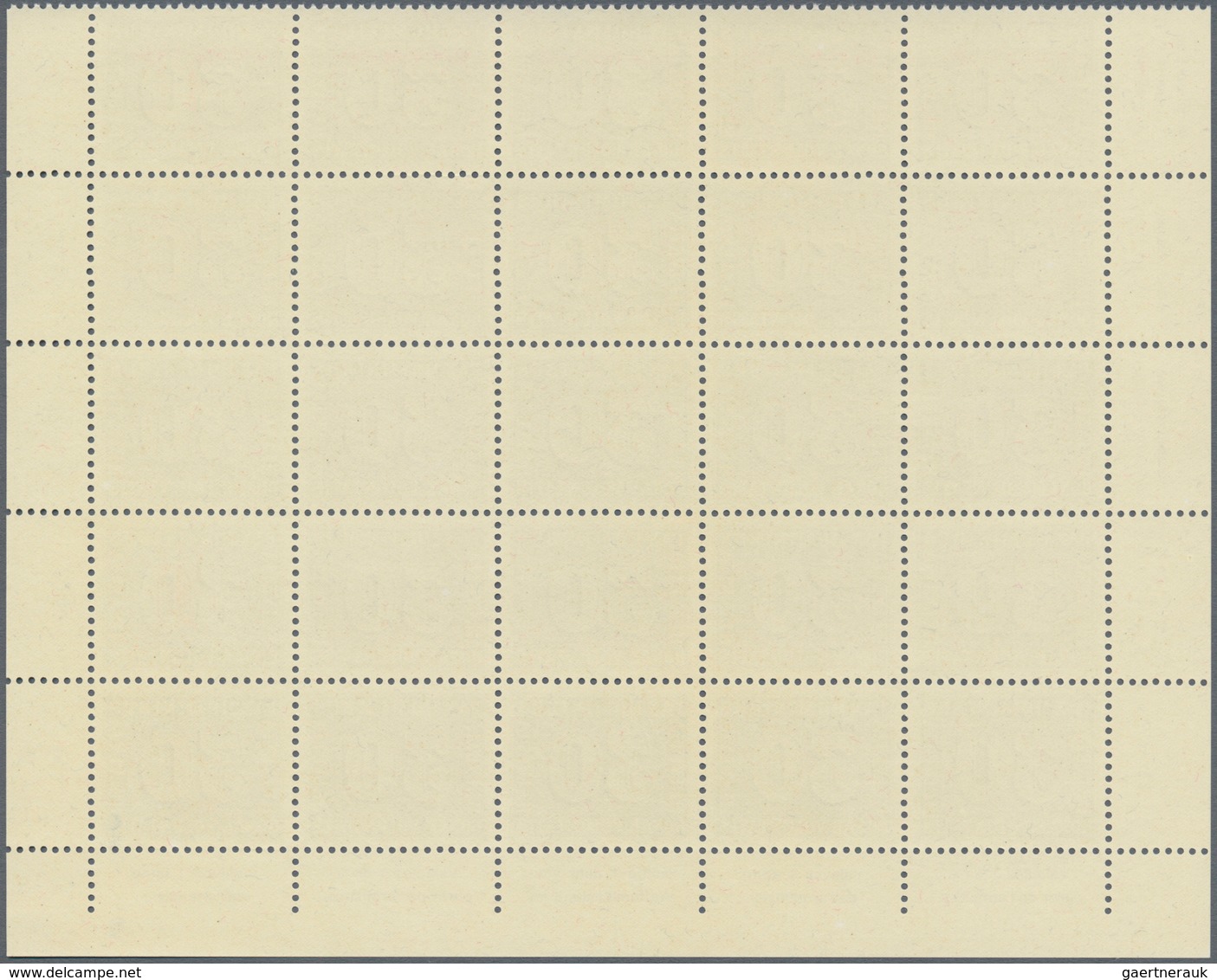 01627 Schweiz: 1945 PAX: Kompletter Satz in Bogenteilen zu 25 Marken (5x5), teils mit Bogenrändern, tadell