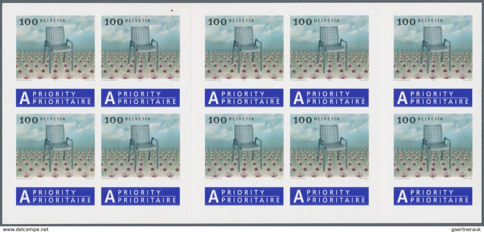 01629 Schweiz - Markenheftchen: 2004, Landistuhl 100 C, Selbstklebend Im Kompl. Markenheft UNPERFORIERT Ei - Carnets