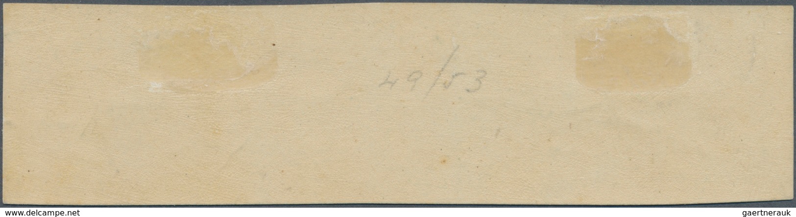 01654 Spanien: 1873, Carlist Posts 1 Real Blue, A Left Margin Horizontal Strip Of Five, Unused Mounted Min - Oblitérés