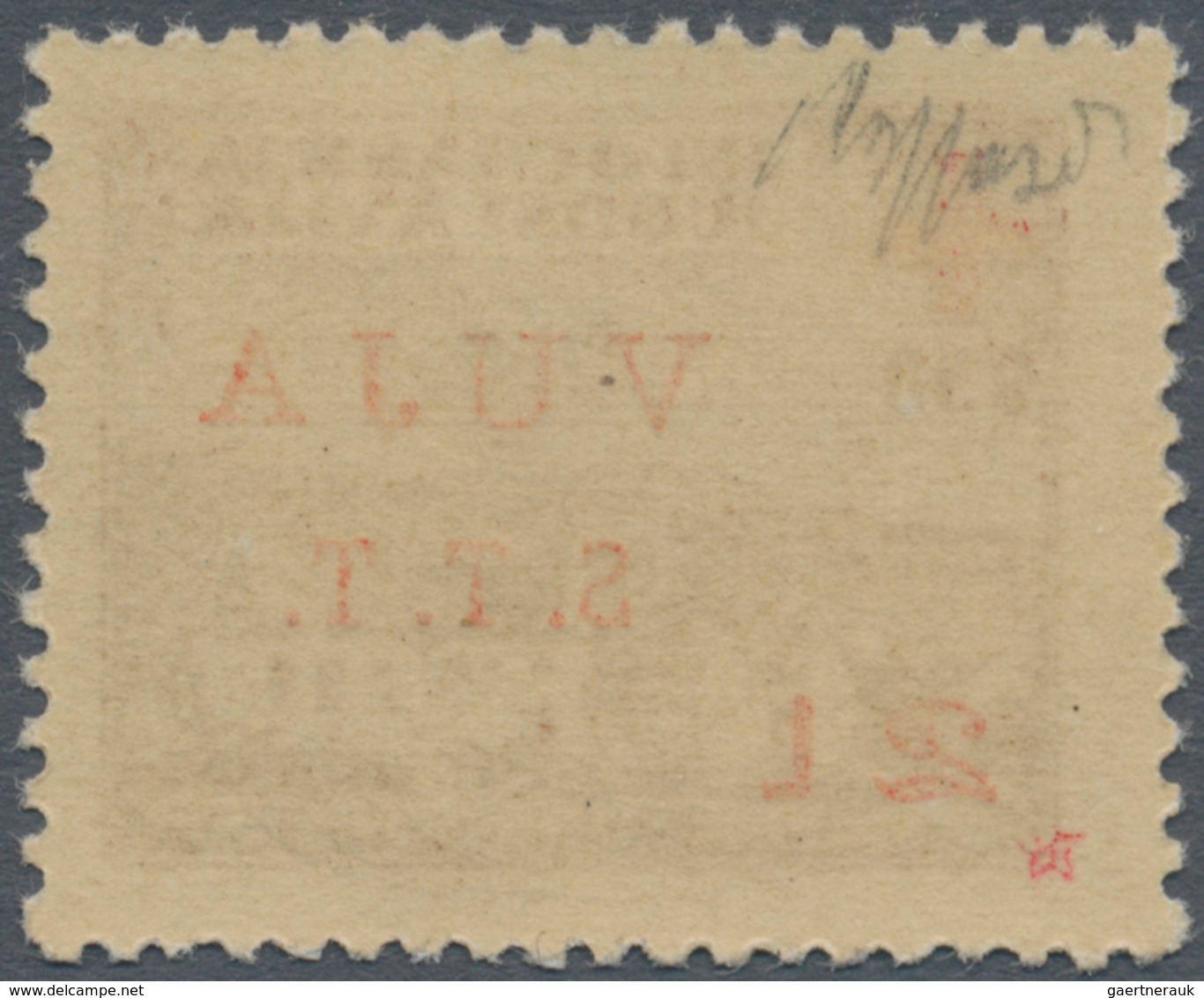 01703 Triest - Zone B - Zwangszuschlagsmarken: 1948, 2l. On 0.50d. Brown/red With RED Overprint, Unmounted - Revenue Stamps