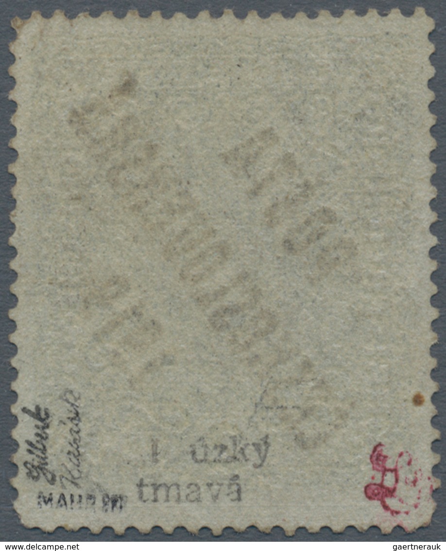 01712 Tschechoslowakei: 1919, "Posta Ceskoslovensko" Overprints, 2kr. Dark Ultramarine, Type I, Size 25:30 - Covers & Documents