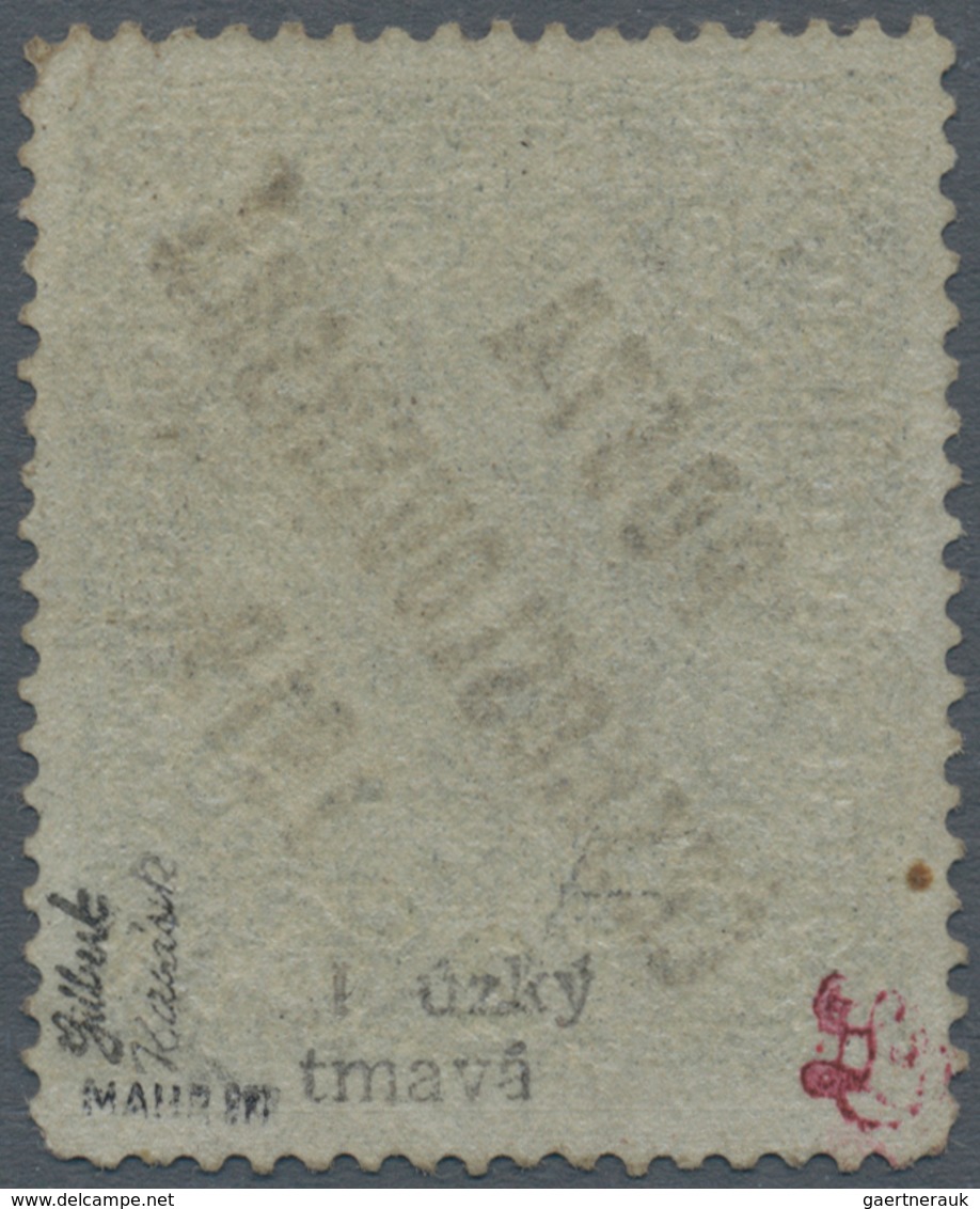 01712 Tschechoslowakei: 1919, "Posta Ceskoslovensko" Overprints, 2kr. Dark Ultramarine, Type I, Size 25:30 - Lettres & Documents
