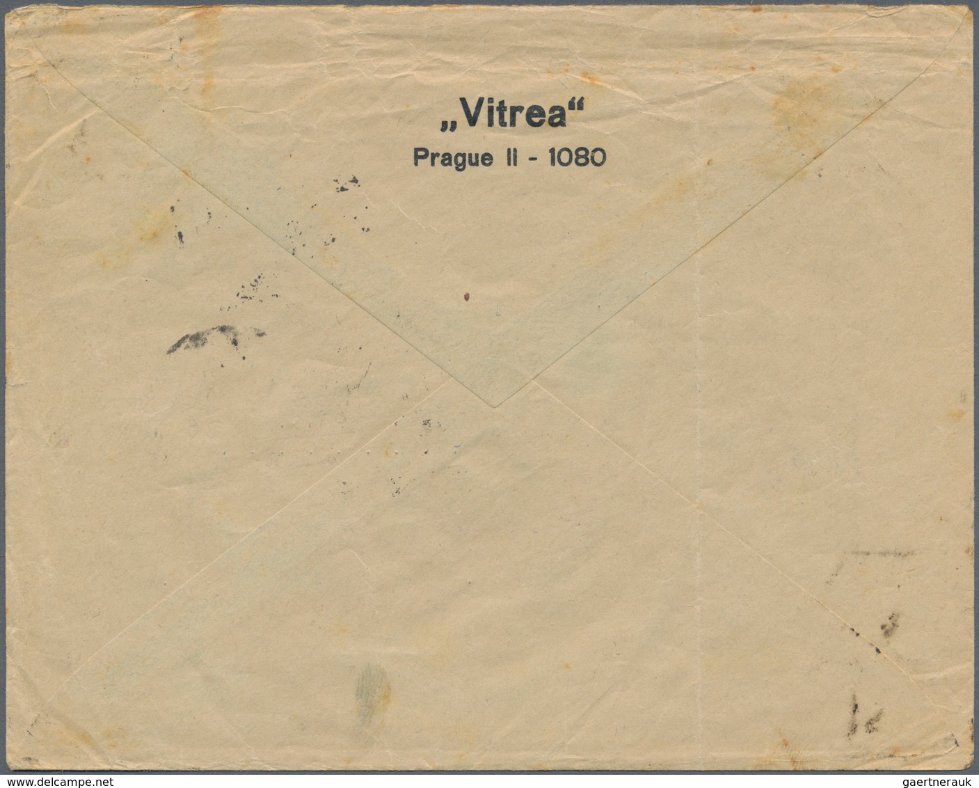 01725 Tschechoslowakei - Besonderheiten: Czechoslovakia, 1929 (Aug. 30): Registered Business Envelope "Vit - Other & Unclassified