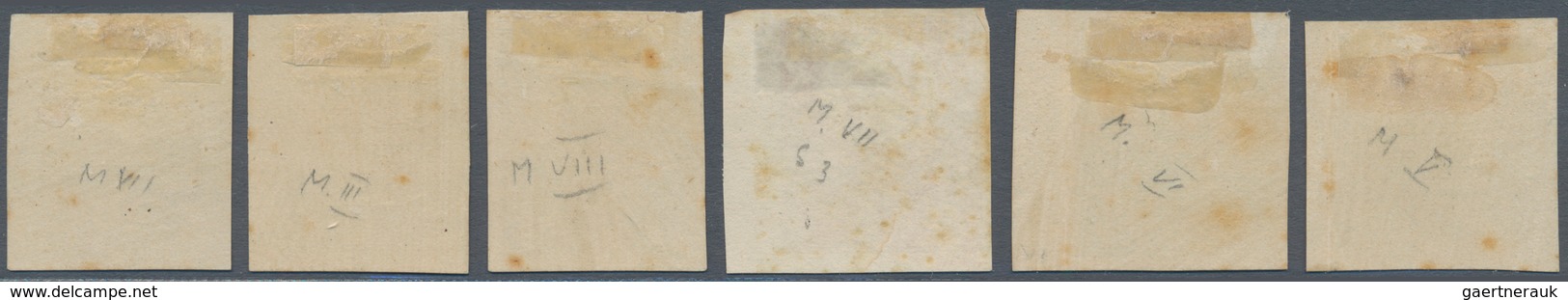 01730 Ungarn: 1871, 2 Kr - 25 Kr Franz-Josef, Lithographed Printing, Complete Imperforated Proof Set, Mint - Briefe U. Dokumente